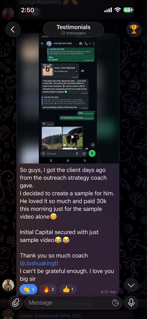 ₦30K paid sample screenshot